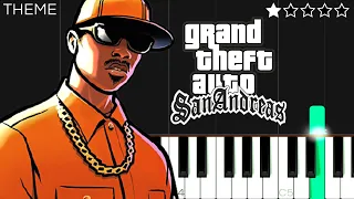 GTA San Andreas Theme | EASY Piano Tutorial