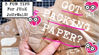 GOT BROWN PACKING PAPER? 3 Fun Ideas for Junk Journals! The Paper Outpost!