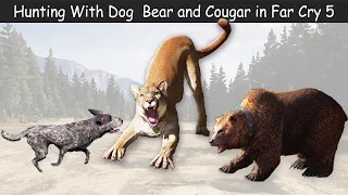 Hunting With Dog  Bear and Cougar in Far Cry 5 | Animal Attack | Far Cry 5 Game Play