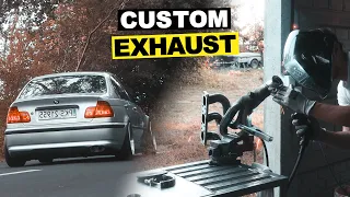 Making 2,5 inch single exhaust on my E46 330i | AFTERHOURS