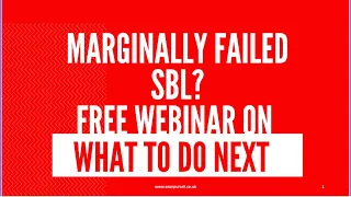 Failed SBL in December 2023 - advice on what to do next