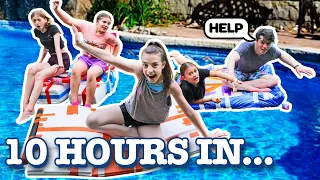 LAST TO SINK WINS $10,000 **SWIMMING POOL CHALLENGE** ⛵🚣 |Symonne Harrison