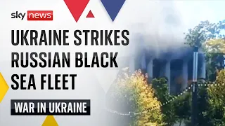 Ukraine War: Russia Black Sea building attacked by missile