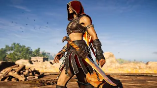 Assassin's Creed Odyssey - Brutal Stealth Kill and Action Combat Gameplay