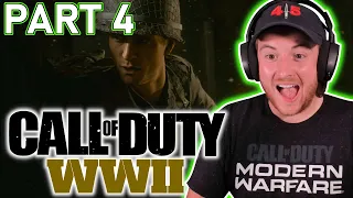 Royal Marine Plays Call Of Duty WW2 For The First Time! Part 4!