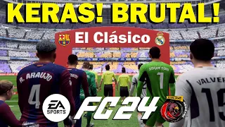 AKU PERTAMA KALI COBA El CLÁSICO DI FC 24 !! KERAS, BRUTAL DAN TERNYATA BANYAK ANIMASI TERBARU !!