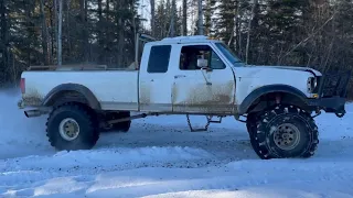 COLD STARTING LIFTED 7.3 POWERSTROKE
