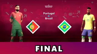 FIFA23 | PORTUGAL vs BRAZIL | 5 - 2 |CRISTIANO RONALDO vs NEYMAR JR. | FIFA WORLD CUP FINAL | 4K