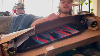 Landyachtz Evo 36 Spectrum Complete Longboard *UNBOXING+Test-Ride* Video (SMOOTH)