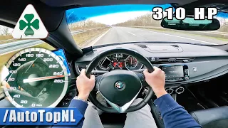 310HP Alfa Romeo Giulietta QV TOP SPEED on AUTOBAHN [NO SPEED LIMIT] by AutoTopNL