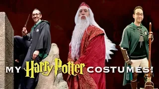 MY HARRY POTTER COSTUMES | Slytherin Student, Quidditch Player, and DUMBLEDORE