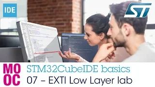 STM32CubeIDE basics - 07 EXTI Low Layer lab