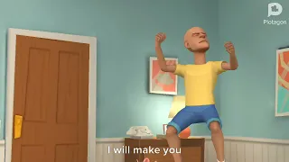 caillou makes boris play five nights at freddy's/grounded