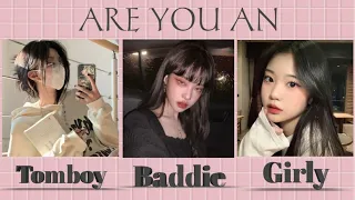 💜✨What Type Of Girl Are You Girly, Tomboy or Baddie✨💜Fun Personality Quiz ✨💜#fypシ #viralvideo