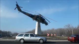 Szolnok Mi 24 helikopteres körforgalom Szolnok Mi 24 helicopter roundabouts