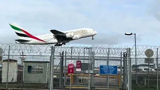 Airbus A380 Departure at London Gatwick Airport