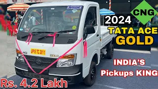 New 2024 Tata Ace Gold CNG | ₹4.2 Lakh | BS7 Best Pickup Under Budget | Full Detail Review