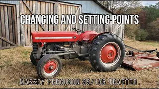 Changing and Setting the Points on a Massey Ferguson 135 Tractor