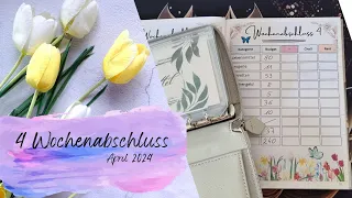 4 Wochenabschluss🌷April🌷| kleinen Miunus | nehme ich was mit|💸 echte Einnahmen und Ausgaben