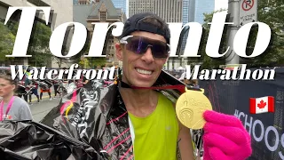 MY RUNNING OF THE 2023 TORONTO WATERFRONT MARATHON: a race vlog!