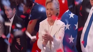 Hillary Clinton accepts Democratic Party nomination