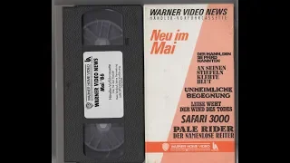 Warner Video News Mai 1986 VHS (Clint Eastwood, Burt Reynolds, John Wayne, Lee van Cleef)