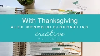 Bible Journaling Process with Alex | With Thanksgiving | November 2019 Faith Art Box