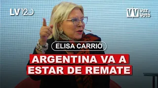 Elisa "Lilita" Carrió: Argentina va a estar de remate | Voz y Voto 2024