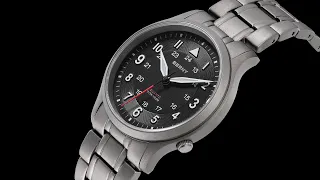 2024 Titanium Field Watch, Super Lightweight, Easy to Read Dial, Super Luminous Sapphire - T2596M