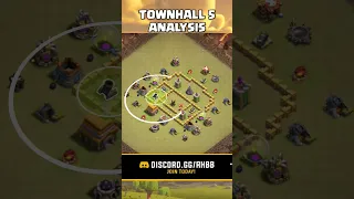 BEST Base for Townhall 5 in Clash of Clans #shorts #clashofclans #coc #clashofclansbases