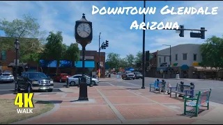 Downtown Glendale Arizona Scenic 4K Walk Old Towne & Catlin Court