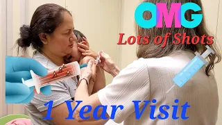 1 year old baby doctor visit | Toddler doctor checkup | Kid wellness checkup| kid reaction on doctor