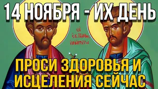 ВСЕГО 30 СЕКУНД! ПРОСИТЕ ЗДОРОВЬЯ И ИСЦЕЛЕНИЯ СЕЙЧАС! 14 ноября -  Космы и Дамиана Асийских