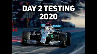 F1 2020 Testing Day 2 Highlights | Mercedes DAS Steering Wheel Legal?