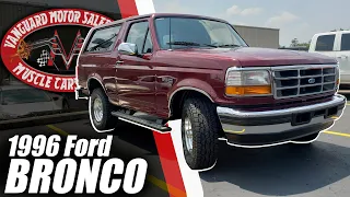 1996 Ford Bronco XLT 4X4 For Sale Vanguard Motor Sales #2279