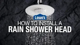 How to Install a Rain Shower Head