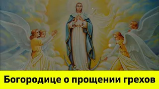 Богородице о прощении грехов. Молитва Богородице.