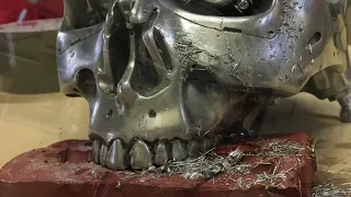 Metal Terminator T-800 Skull Build