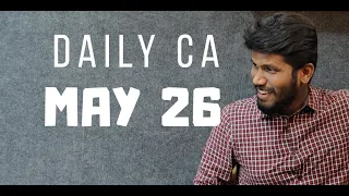 CURRENT AFFAIRS SESSION - MAY ( 26 ) | DAILY CA  | ( BANK /SSC/RAILWAY )| Mr .JACKSON