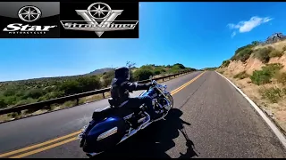 2009 Yamaha Stratoliner S ride through hills in Cave Creek, AZ