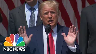 Live: President Donald Trump Holds News Conference On Jobs Numbers | NBC News