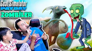 ÇILGIN KEÇİ ZOMBİLERE KARŞI! | GOAT SIMULATOR PAYDAY OYNUYORUZ!