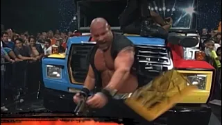 Goldberg Sat At Ringside Watching Steiner V Nash WCW Nitro 11th Sep 2000