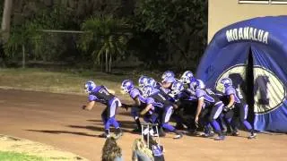 Moanalua Football 2013 Alternate Uniform Entrance