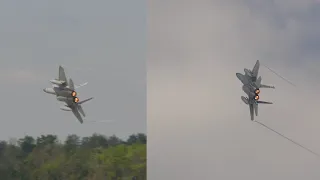 Bayou Militia F-15C Eagles New Orleans Airshow 2024