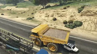 GTA 5 Director Mode: Police Chase In A Dump Truck!