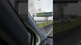 vw Sharan on Fire | German Autobahn 😪😵