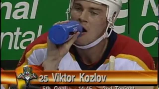 Viktor Kozlov with Mario kinda goal vs Senators (9 dec 1998)
