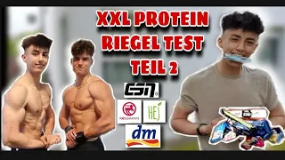 XXL PROTEIN RIEGEL TEST (DM,ROSSMANN...) | wir bewerten Protein Riegel aus der Drogerie🤤