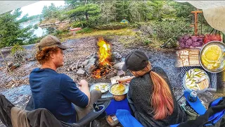 ESCAPE to the CANADIAN WILDERNESS - 3 Days Overnight Off Grid Camping / Glamping & Outdoor Cooking